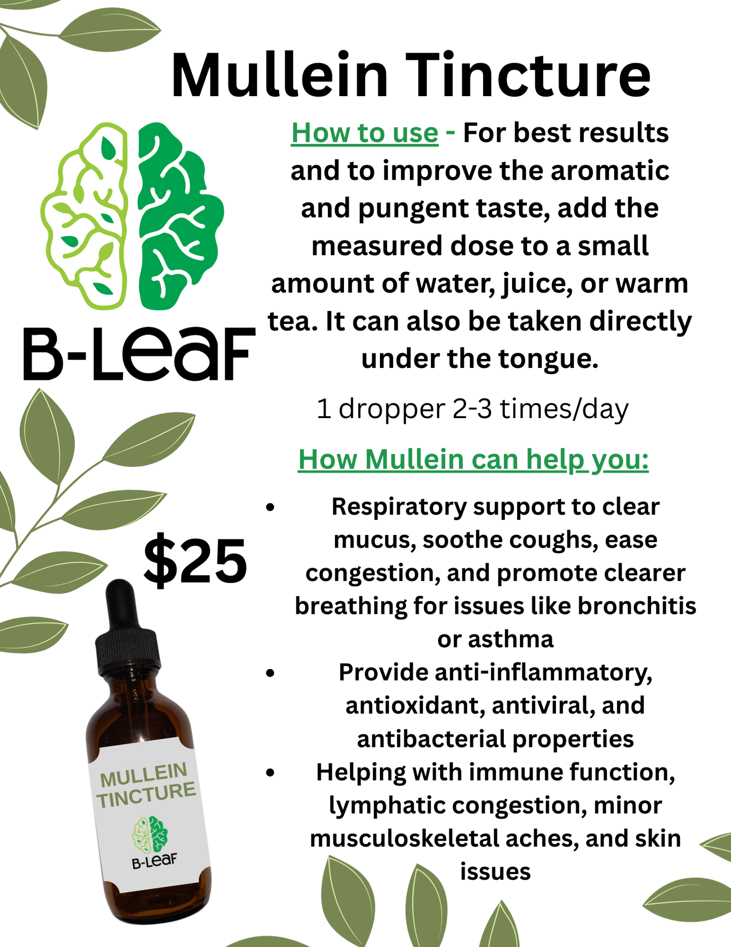 Mullein Leaf Tincture